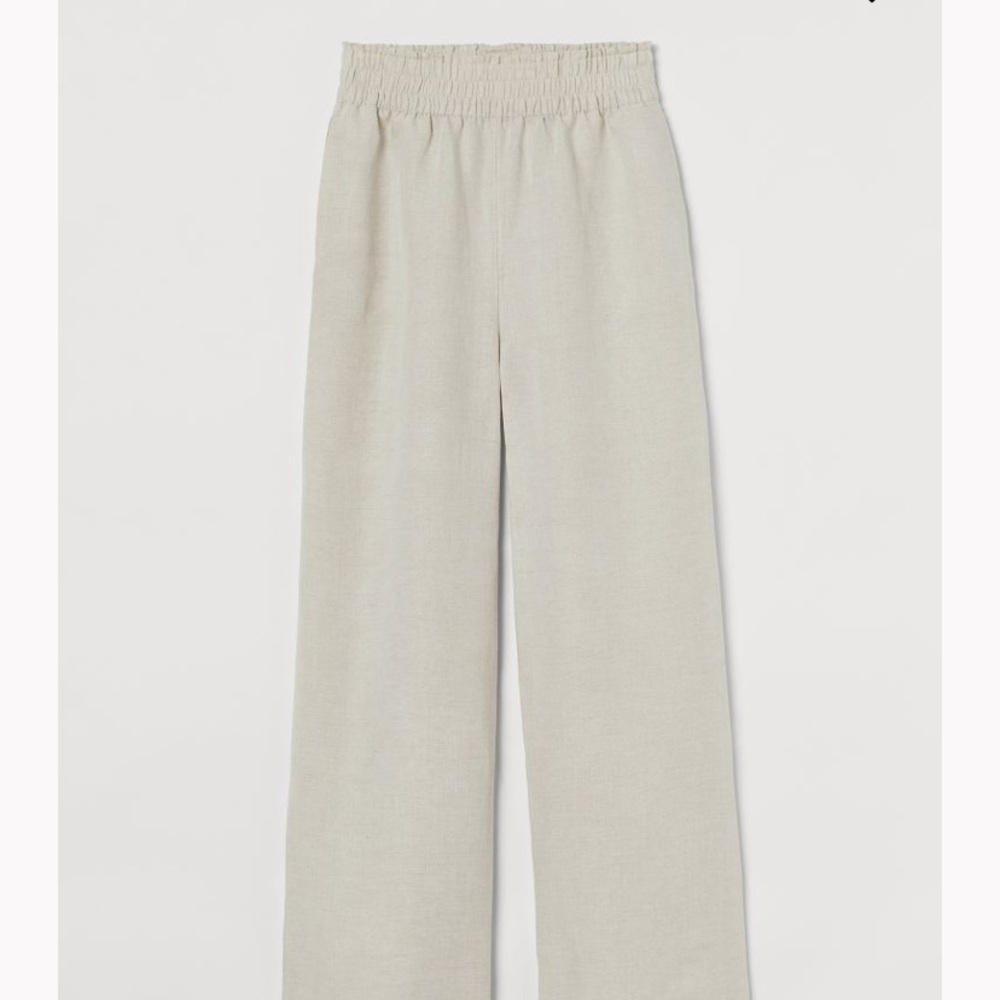 H&M Wide leg linen pants